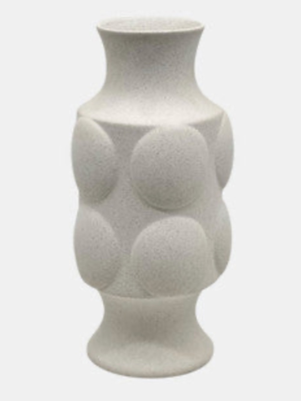 11" Large Dot Embossed Vase Sand Texture